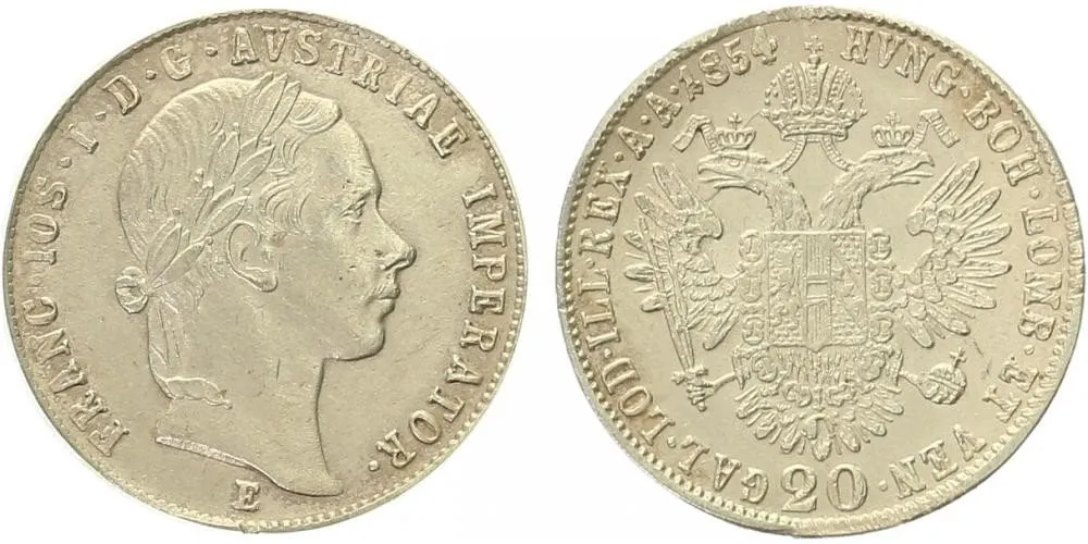 Konvenční měna, 1848 - 1857 — 1