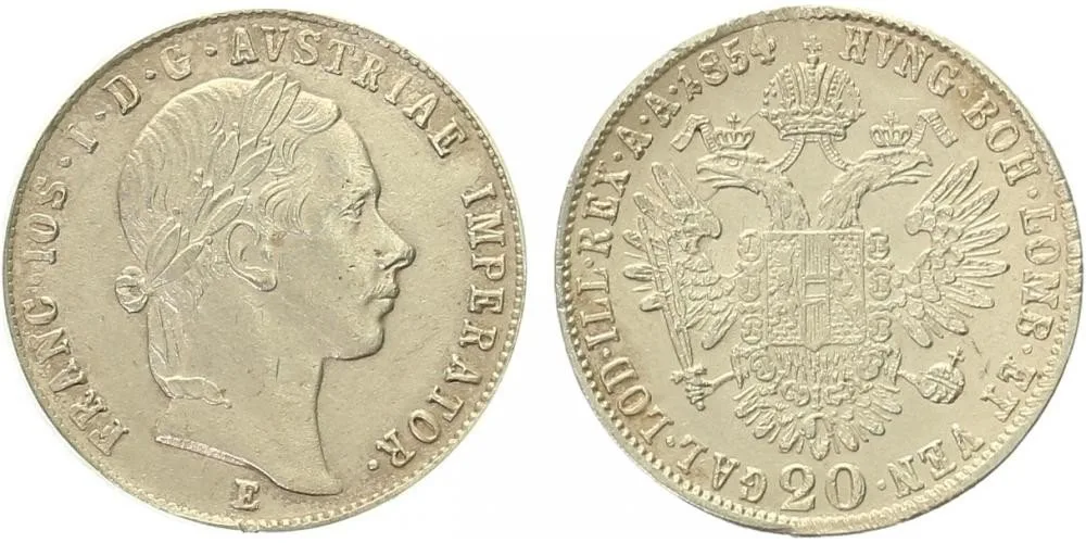 Konvenční měna, 1848 - 1857 — 1