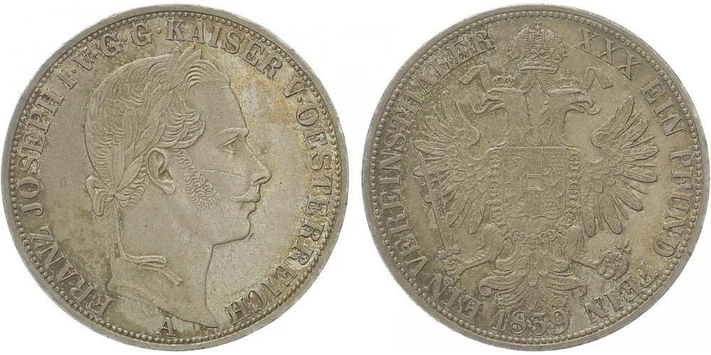 Rakouská a spolková měna, 1857 - 1892 — 1