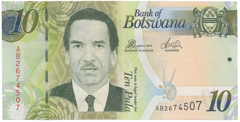 Botswana, 10 Pula 2009~2012, P.30