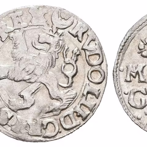 Malý groš 1594, Jáchymov-Hofmann, HN.8b (opis 7c), pěkná zachovalost, patina, drobné rysky