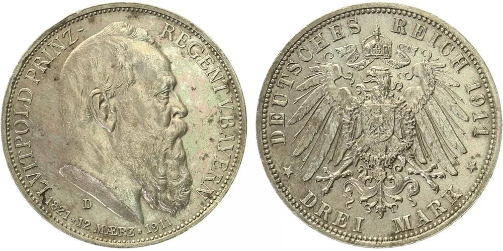 Bavorsko, Luitpold, 1886 - 1912 — 1