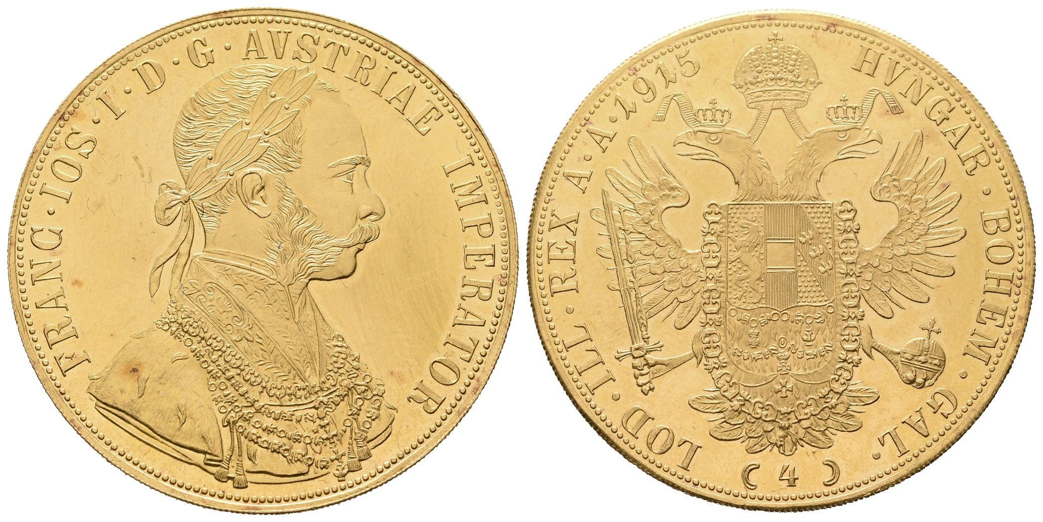 4 Dukát 1915 - starší novoražba