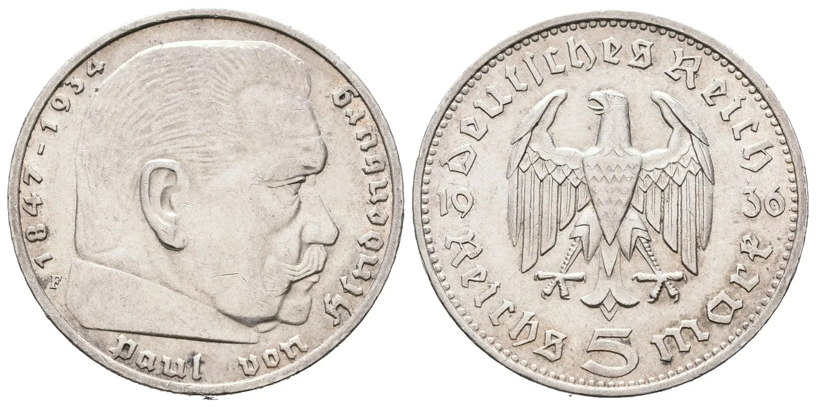 III. říše, 5 Marka 1936 F