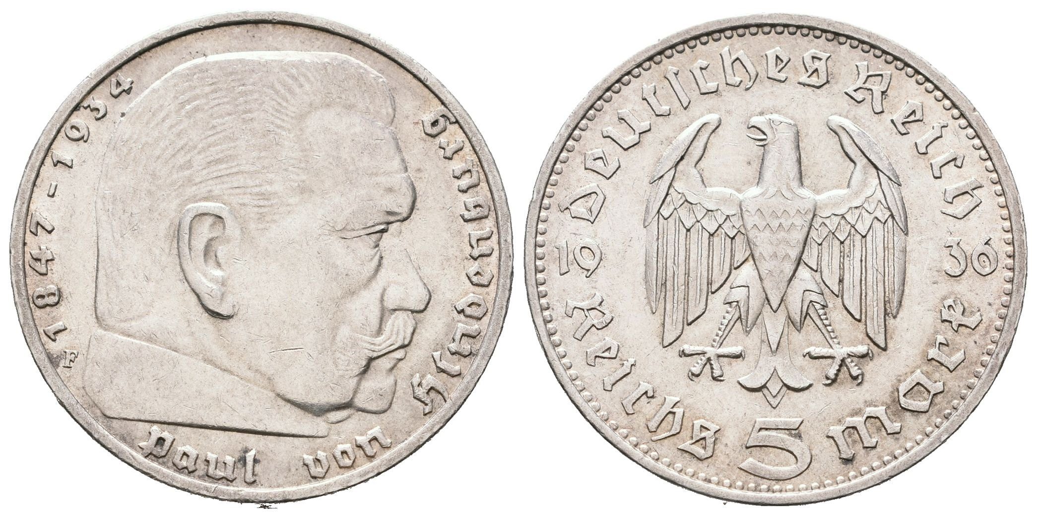 III. říše, 5 Marka 1936 F