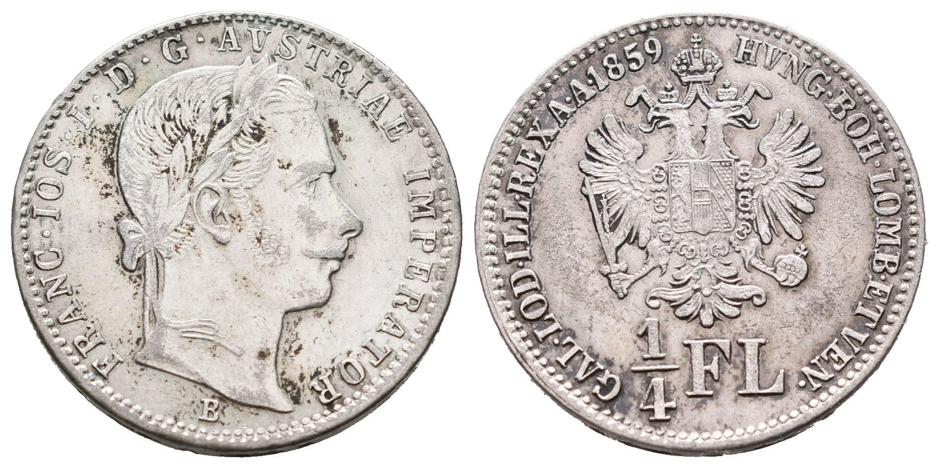 1/4 Zlatník 1859 B