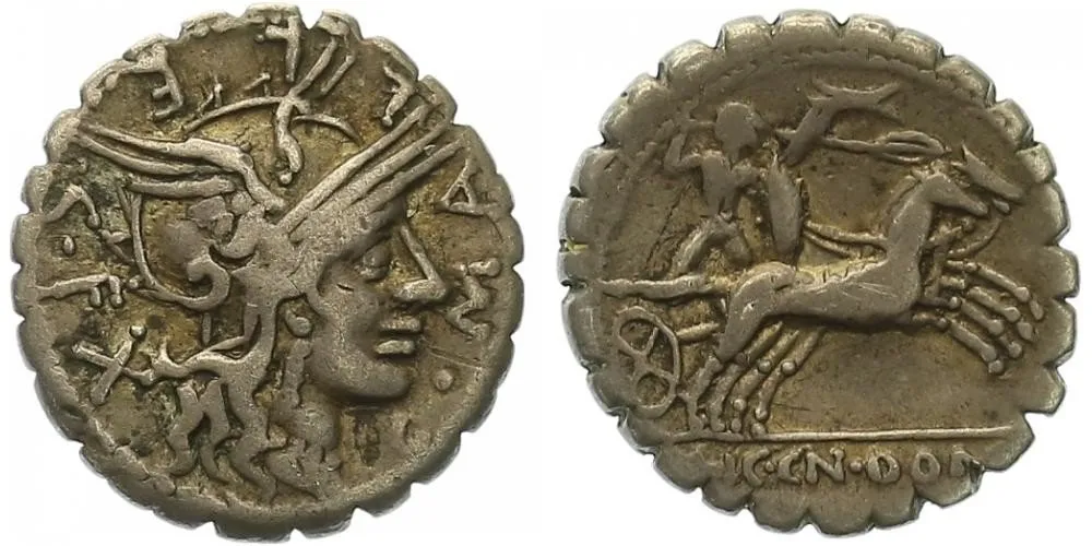 L. Licinius Crassus, Cn. Domitius Ahenobarbus, M. Aurelius Scaurus, L. Cosconius, — 1