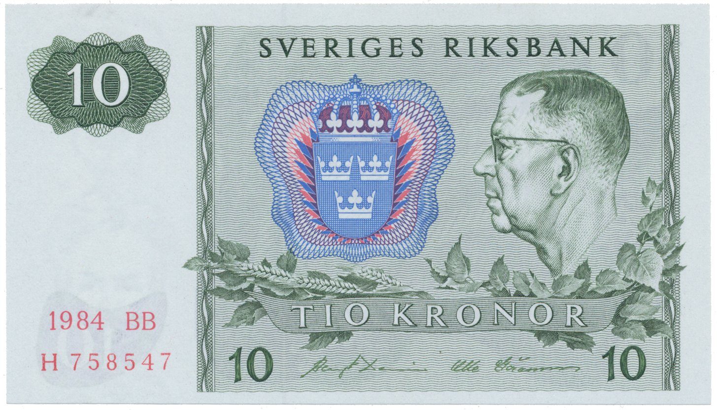 Švédsko, 10 Kronor 1984, P.52e
