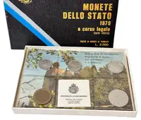 San Marino, Sada oběžných mincí 1979 - fotografie 2