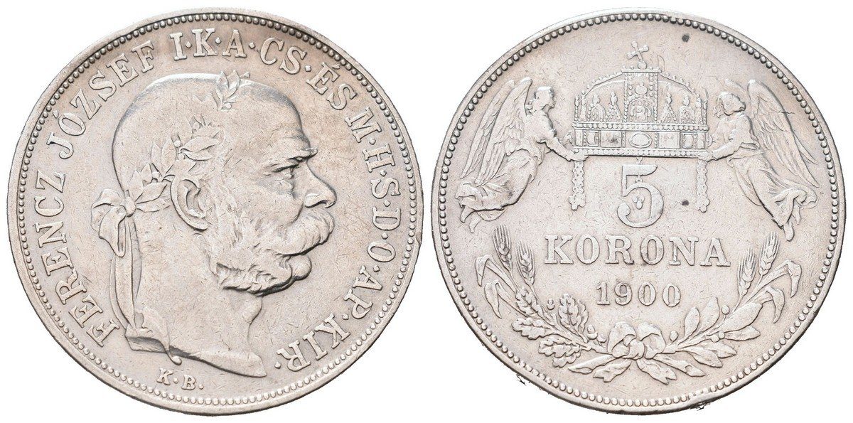5 koruna 1900 KB
