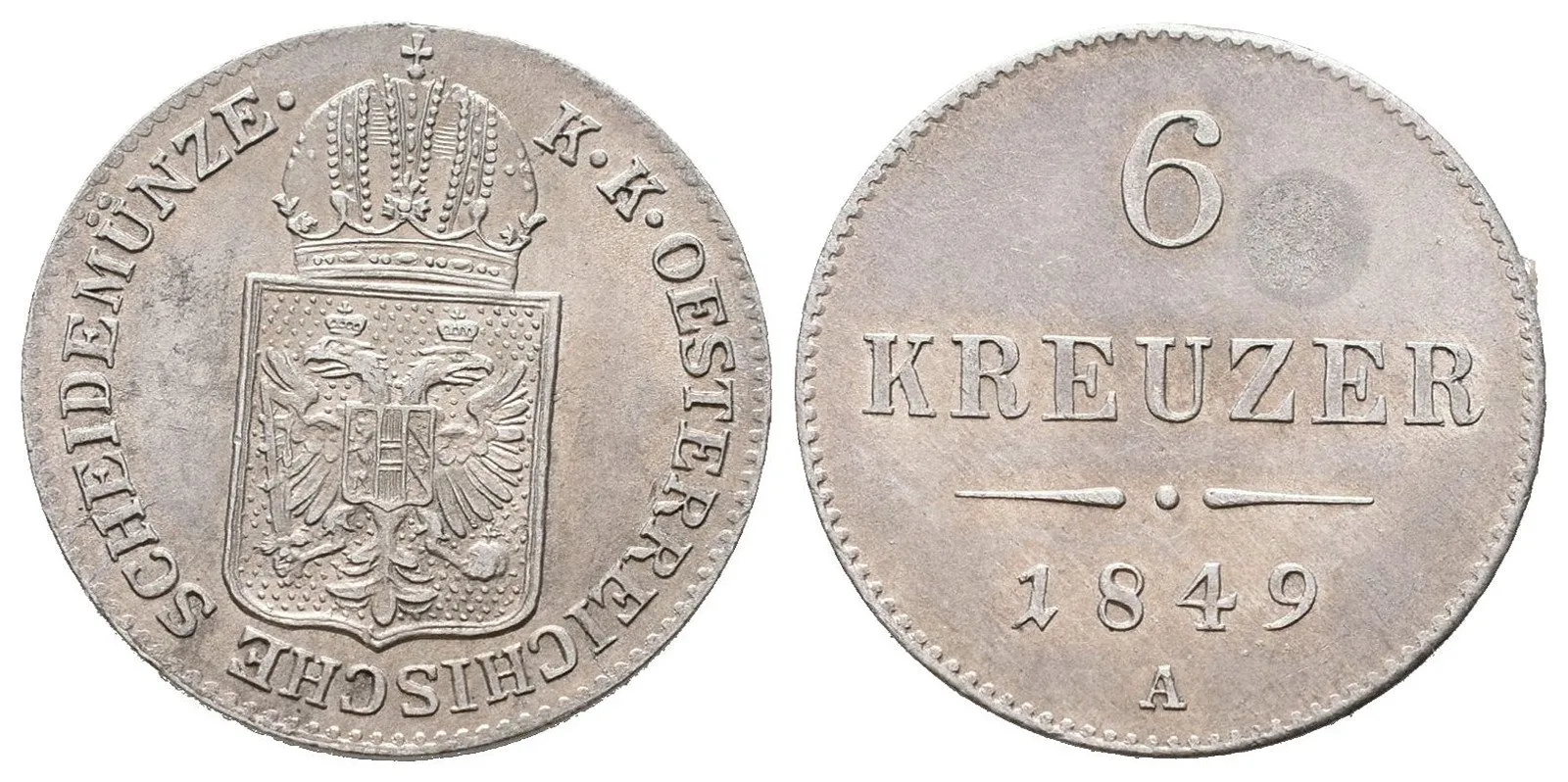 Konvenční měna, 1848 - 1857 — 1