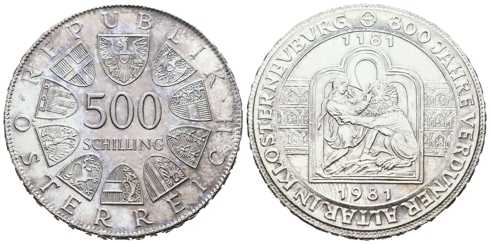 Rakousko, 500 Schilling 1981 - Verdunský oltář