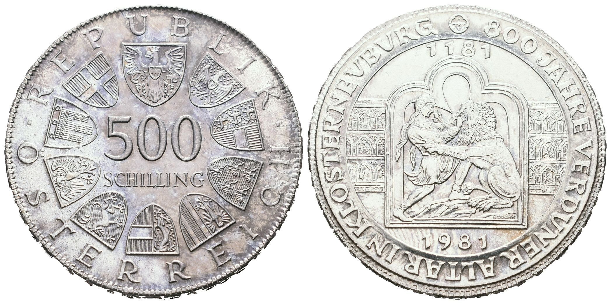 Rakousko, 500 Schilling 1981 - Verdunský oltář