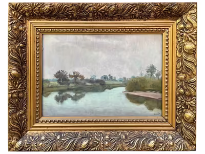 František Kaván: František Kaván (1866 - 1941) - Dům u řeky