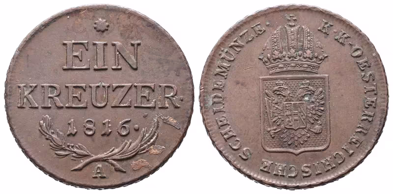 František II., 1 Krejcar 1816 A
