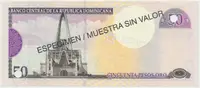 Dominikánská republika, 50 Pesos Oro 2000, P.161s - fotografie 2