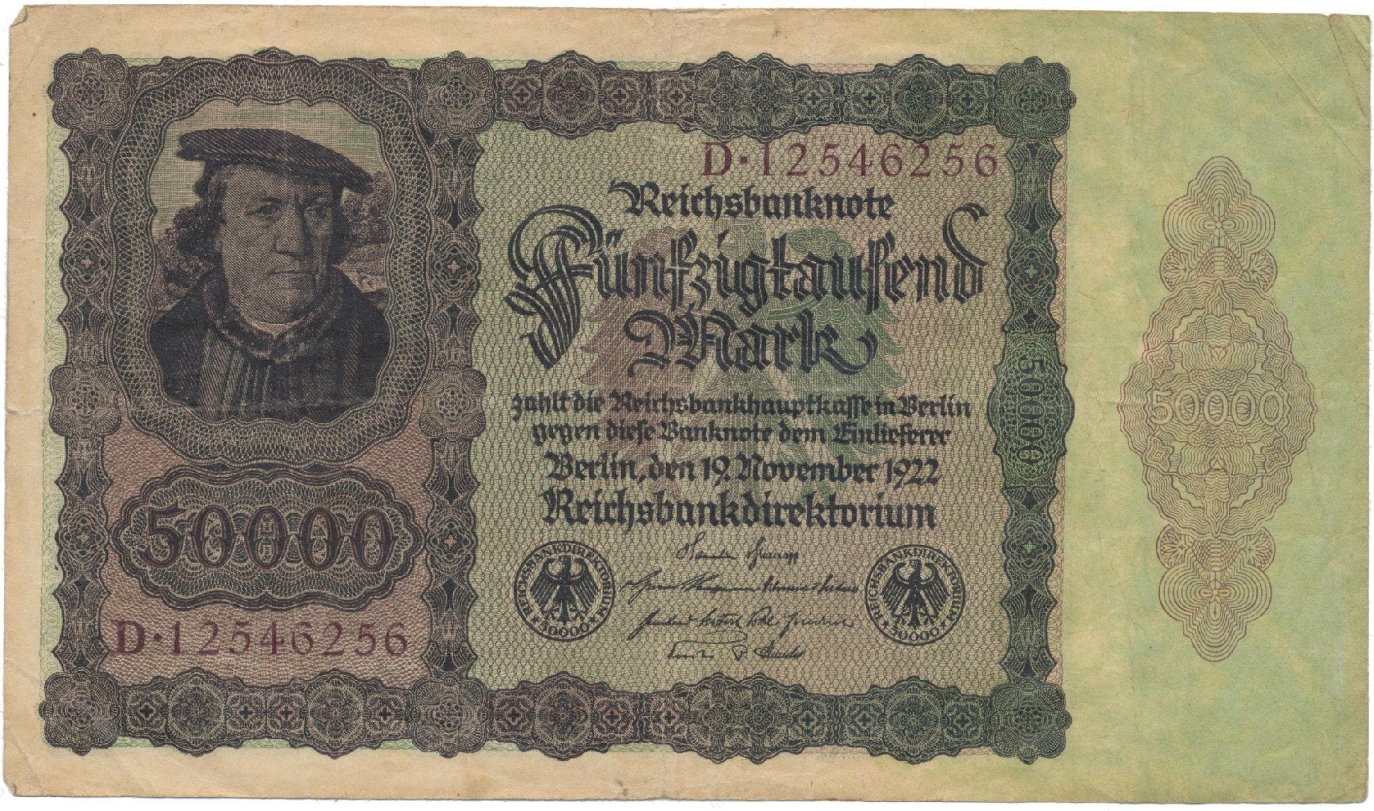Německo, 50000 Mark 1922, Ro.78