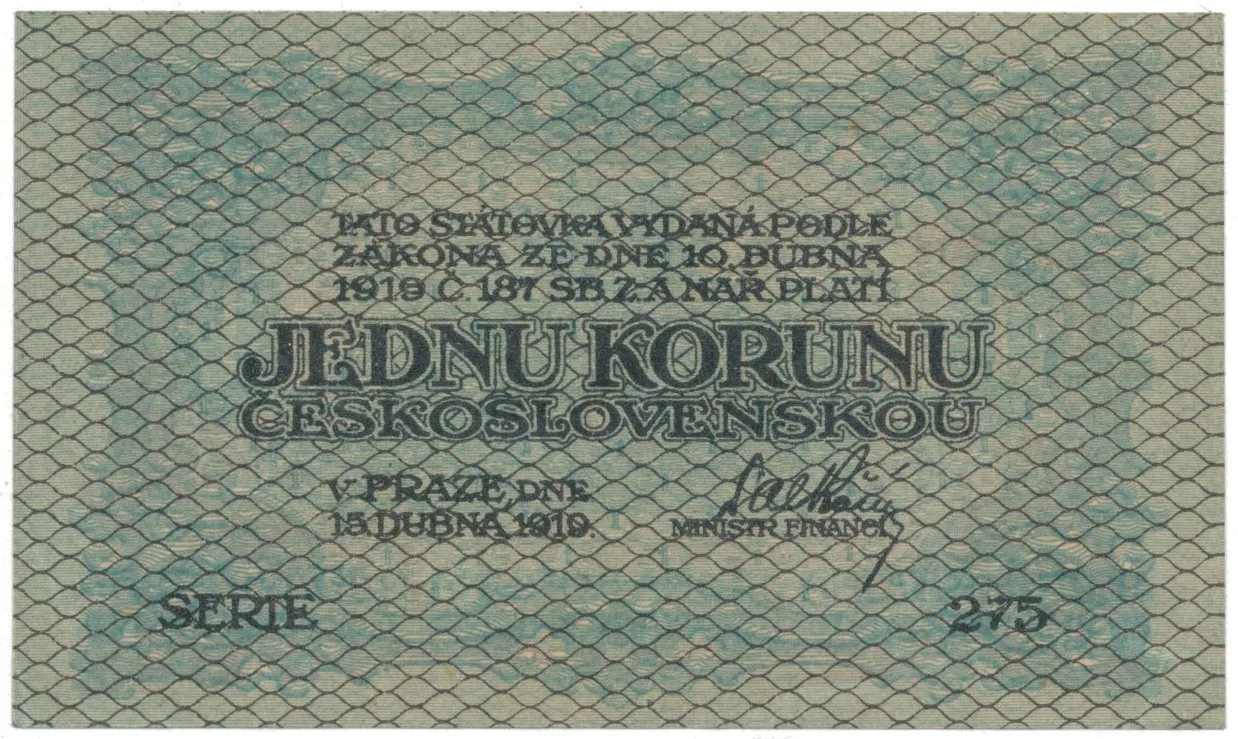 1 Koruna 1919, Hej.7