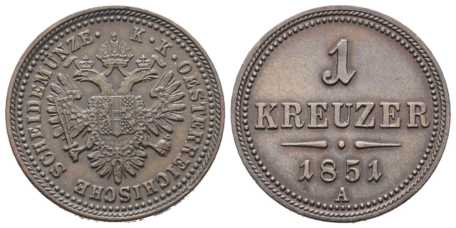 1 Krejcar 1851 A