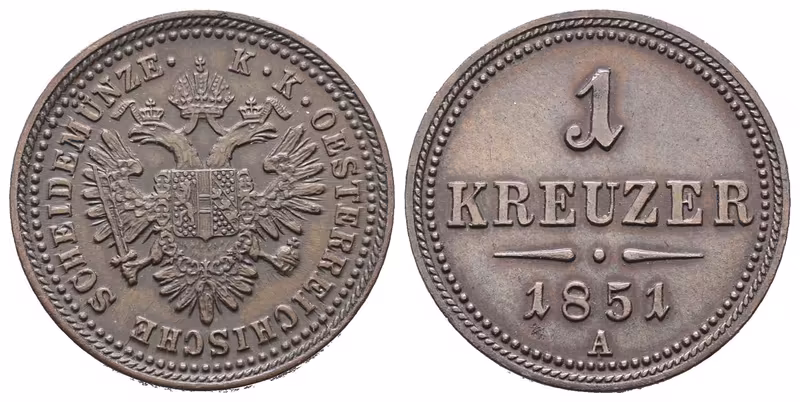 1 Krejcar 1851 A