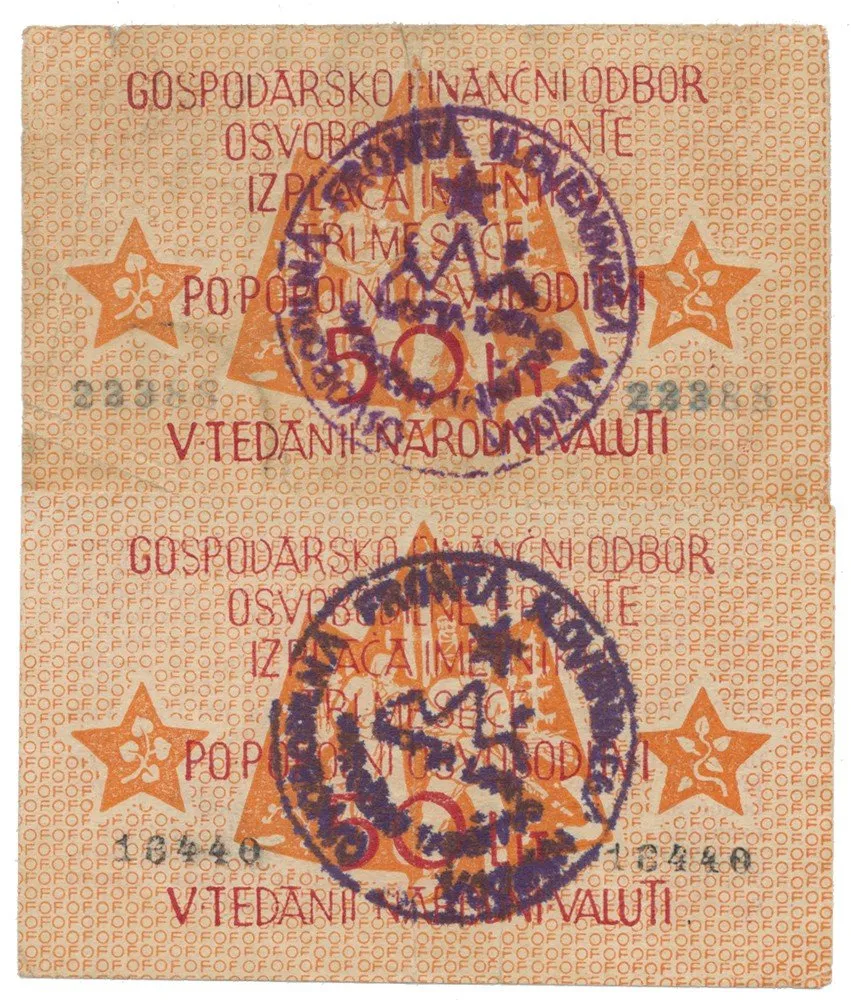 Slovinsko - hospodářsko-finanční oddělení osvoboditelské fronty — 1