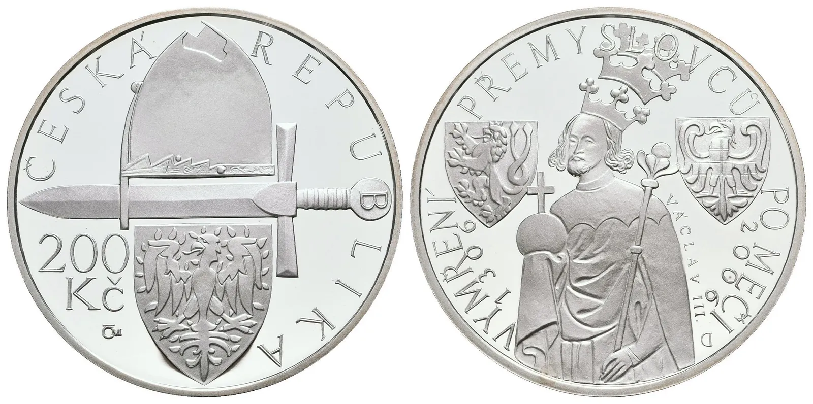 200 Kč 2006 - Vymření Přemyslovců, etue, certifikát — 1