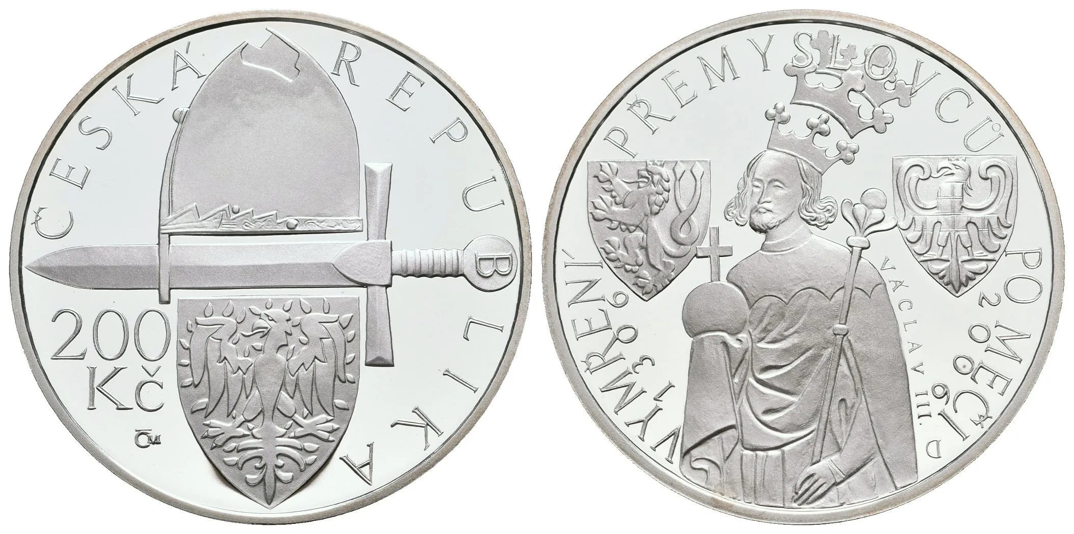 200 Kč 2006 - Vymření Přemyslovců, etue, certifikát — 1