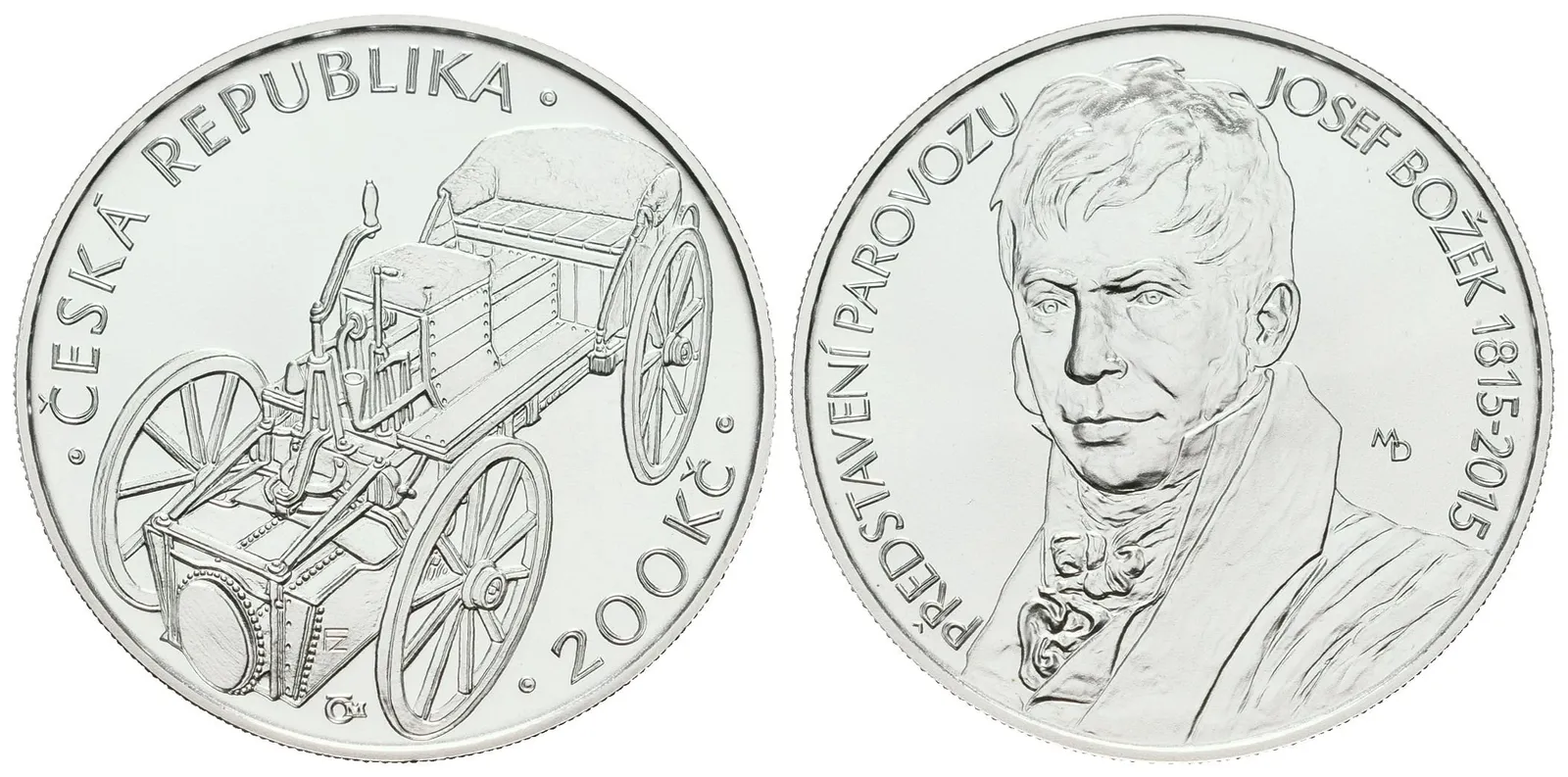 200 Kč 2015 - Josef Božek - bez certifikátu