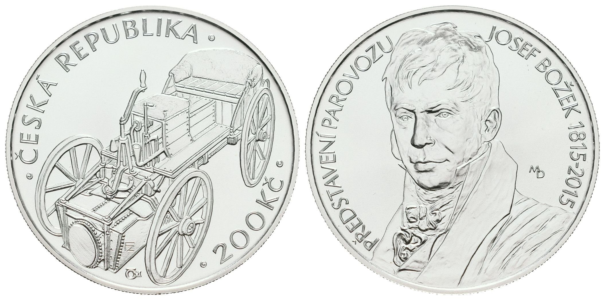 200 Kč 2015 - Josef Božek - bez certifikátu