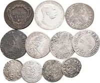 Soubor stříbrných mincí převážně z 17. a 18. století - 3 Krejcary Ferdinanda II. až Josefa I., — 1