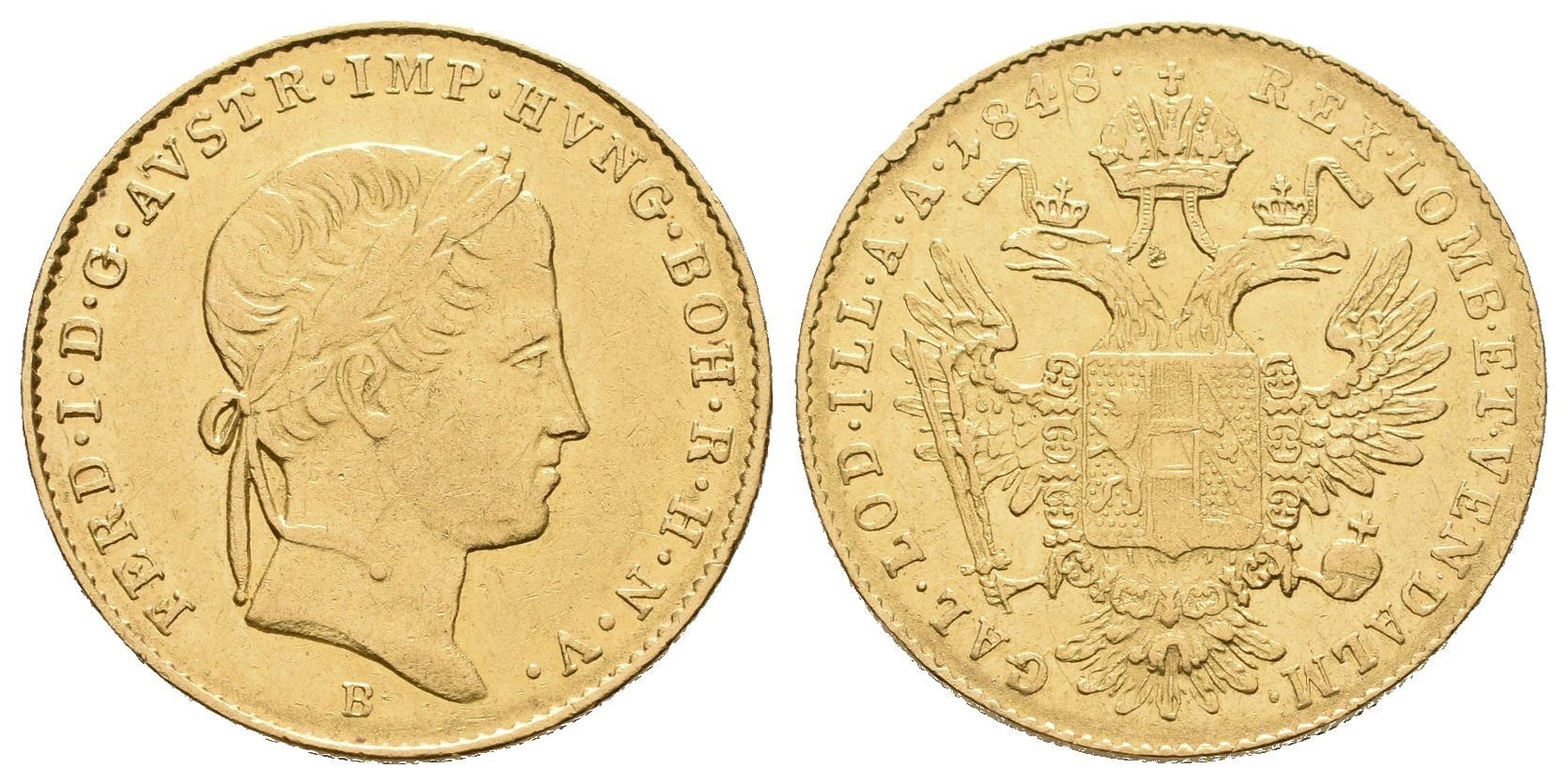 Ferdinand V., Dukát 1848 B, Kremnice