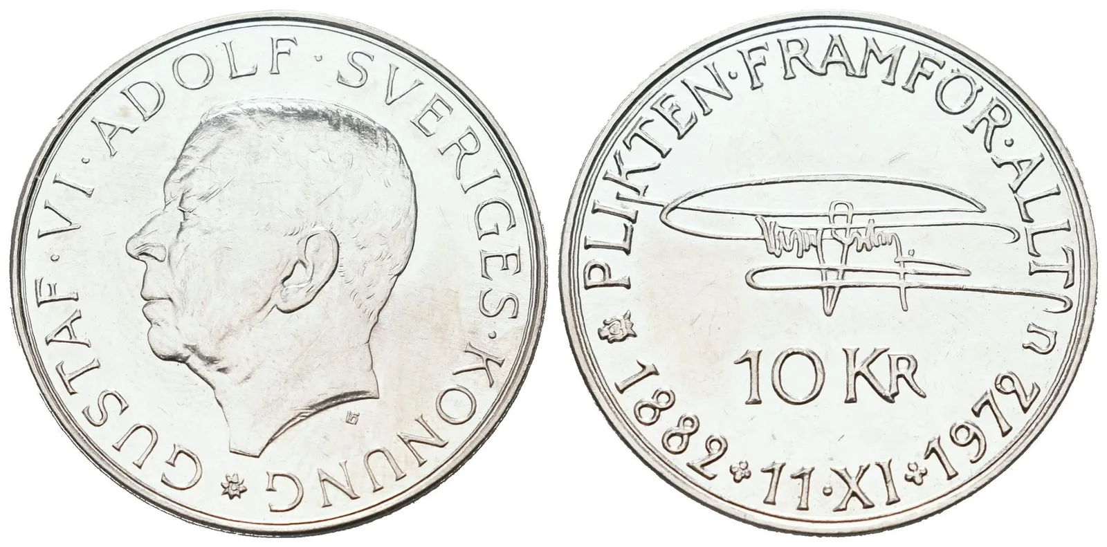 Švédsko, 10 Korun 1972