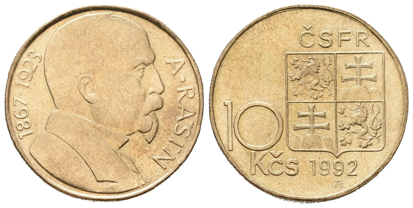 10 koruna 1992 - Alois Rašín