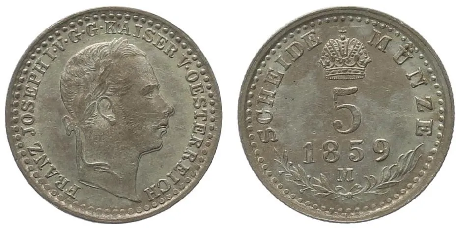 Rakouská a spolková měna, 1857 - 1892 — 1