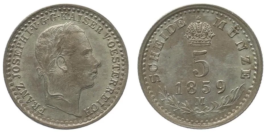 Rakouská a spolková měna, 1857 - 1892 — 1