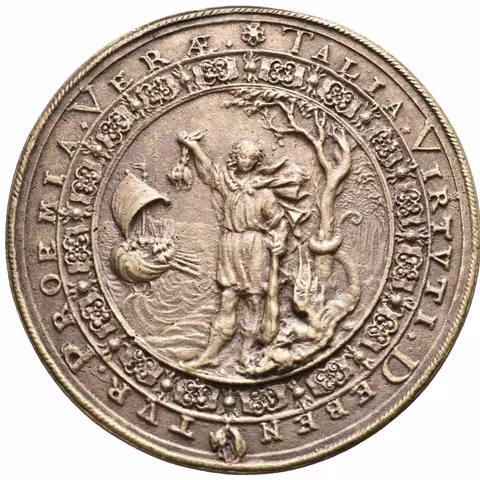 AE Medaile 1676 - Na památku propujčení Řádu zlatého rouna.