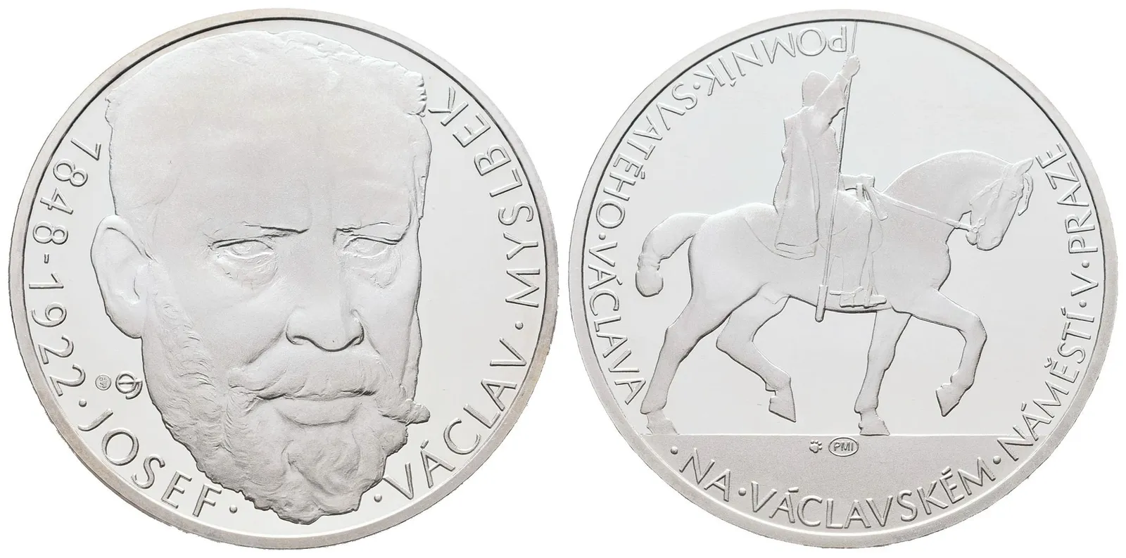 AR Medaile b.l. (2012) - Josef Václav Myslbek - 90. výročí úmrtí