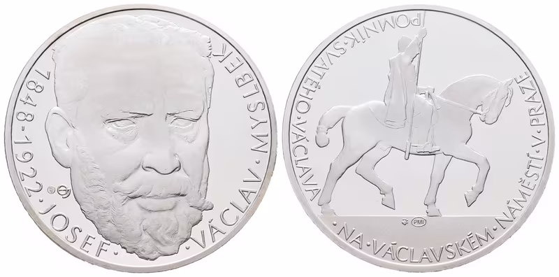 AR Medaile b.l. (2012) - Josef Václav Myslbek - 90. výročí úmrtí