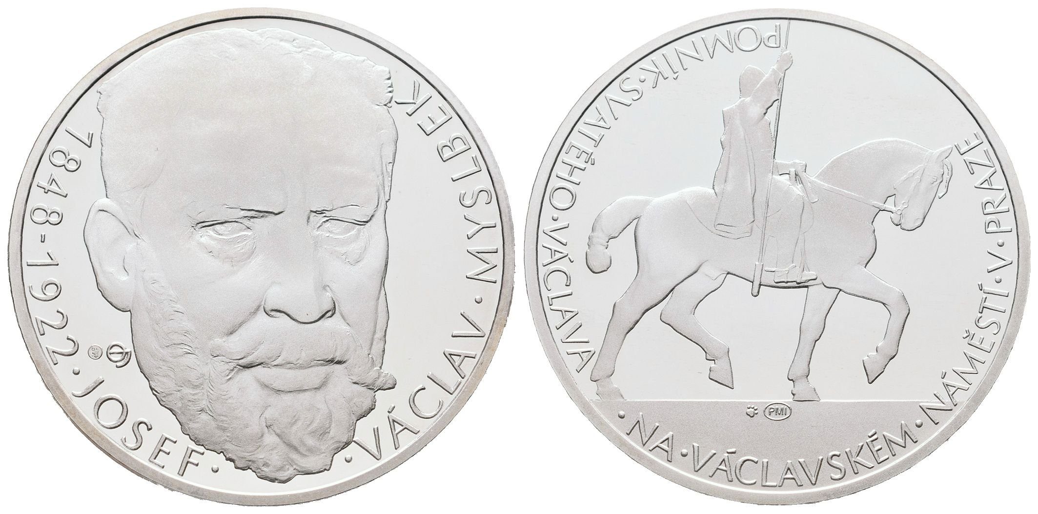AR Medaile b.l. (2012) - Josef Václav Myslbek - 90. výročí úmrtí