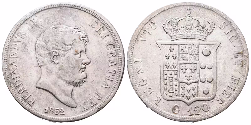 Itálie - Neapol a Sicílie, 120 Grana 1852