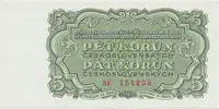 Československo, 5 Koruna 1961, série BE, perf. 3 m.d., Hej.99a.S1