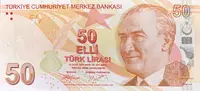 Turecko, 50 Lira (2009), P.225a