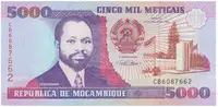 Mosambik, 5000 Meticais 1991, P.136