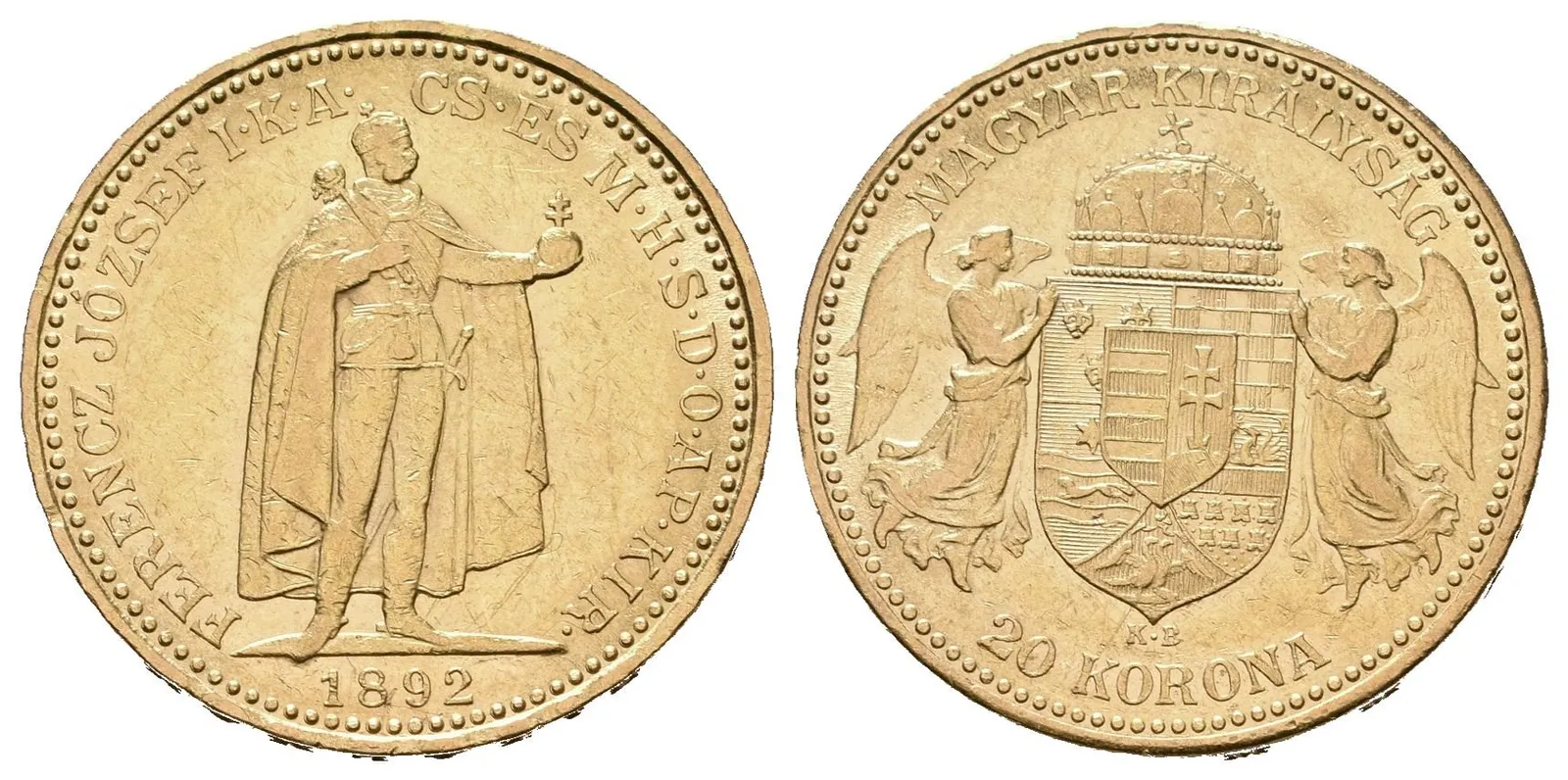 20 Koruna 1892 KB