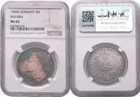 Bavorsko, 3 Marka 1909 D - NGC