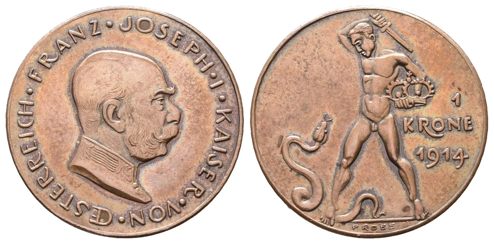 1 Koruna 1914 - Vítězná