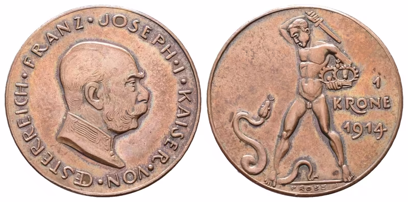 1 Koruna 1914 - Vítězná