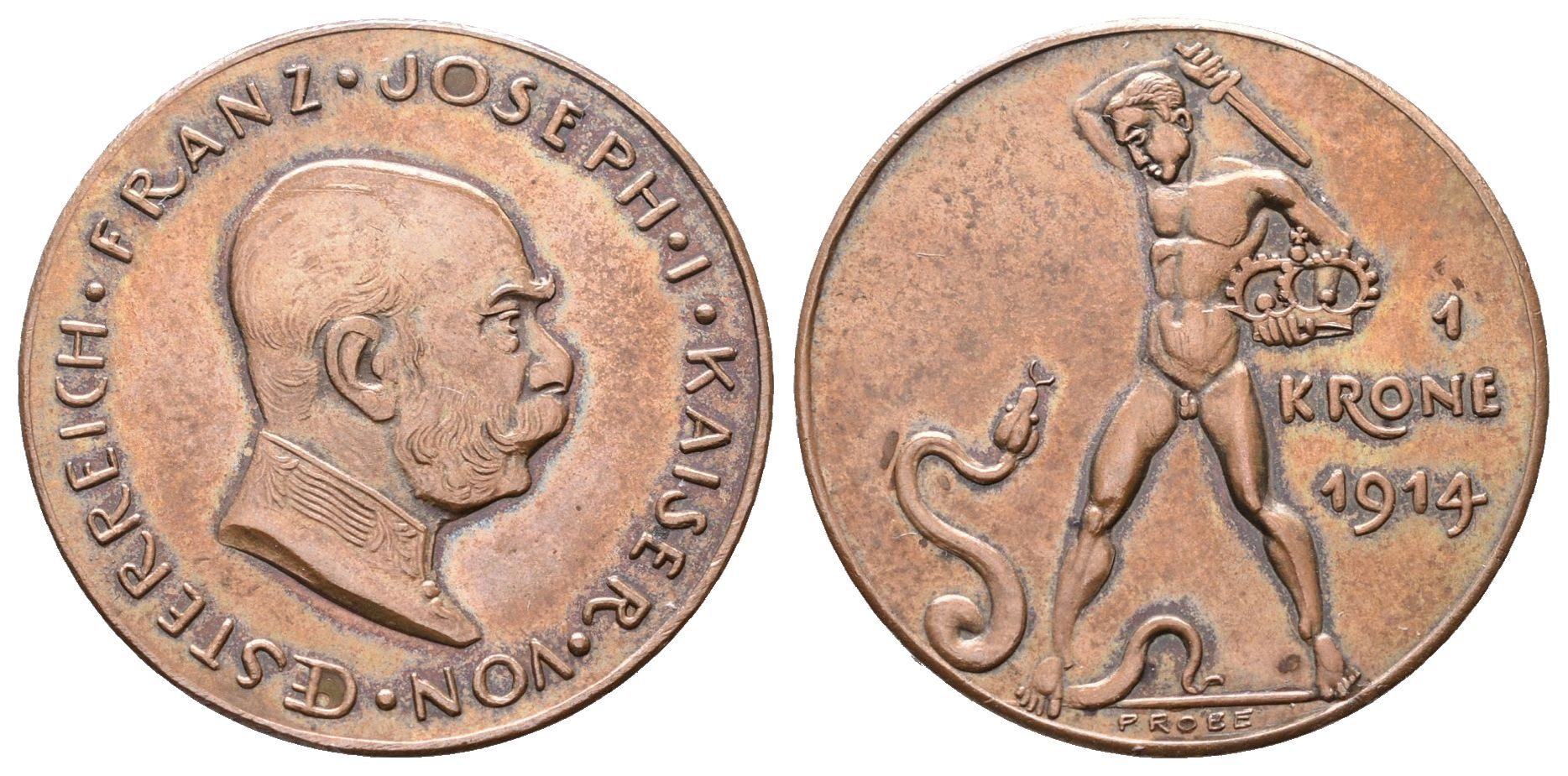 1 Koruna 1914 - Vítězná