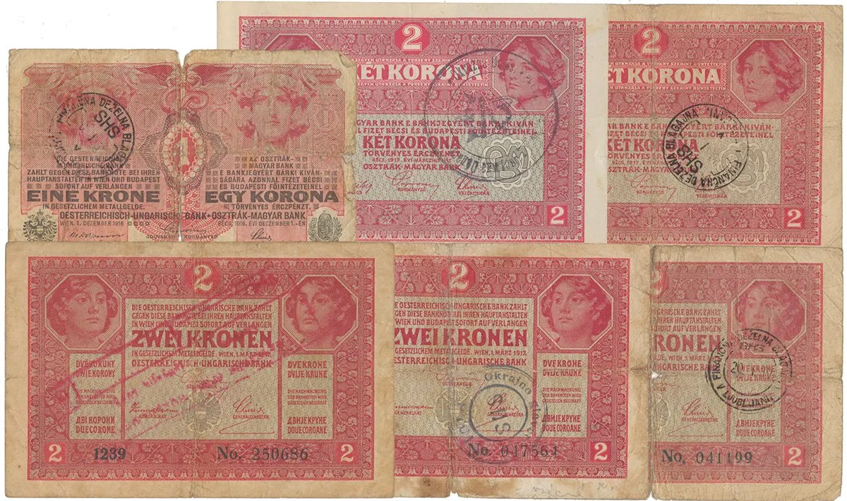 Razítkované R-U bankovky na Balkáně 1919-1921 — 1