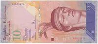 Venezuela, 10 Bolivares 2009, P.90b